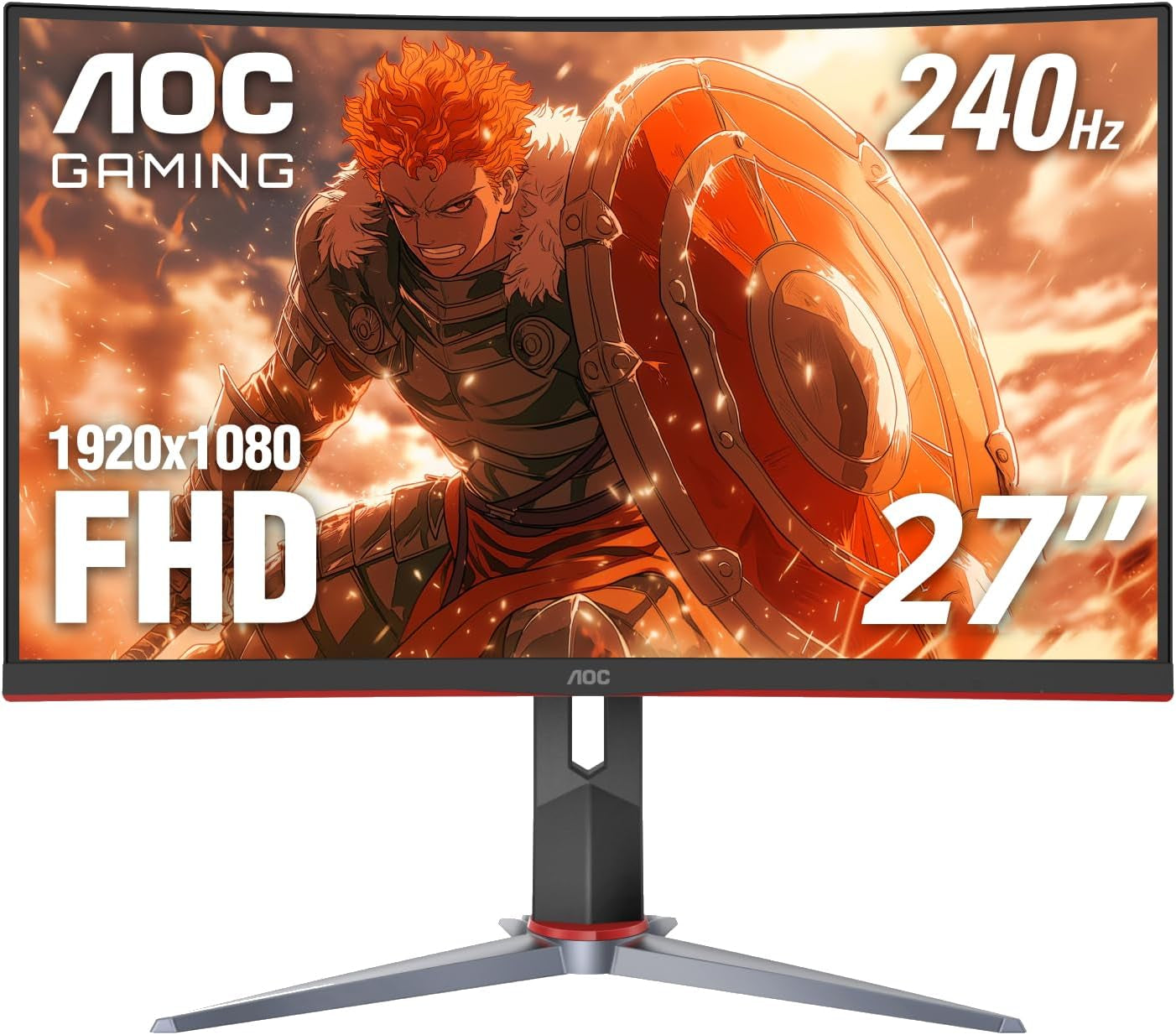 AOC C27G2Z 27” Curvo 240Hz – Monitor Gamer FHD Ultra-Rápido
