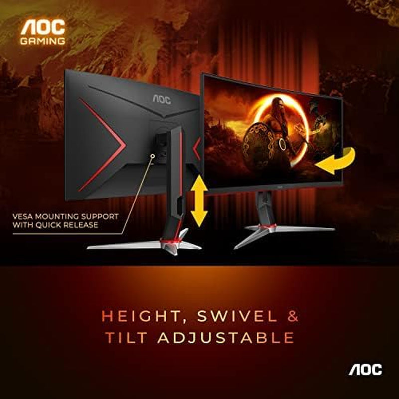 AOC C27G2Z 27” Curvo 240Hz – Monitor Gamer FHD Ultra-Rápido