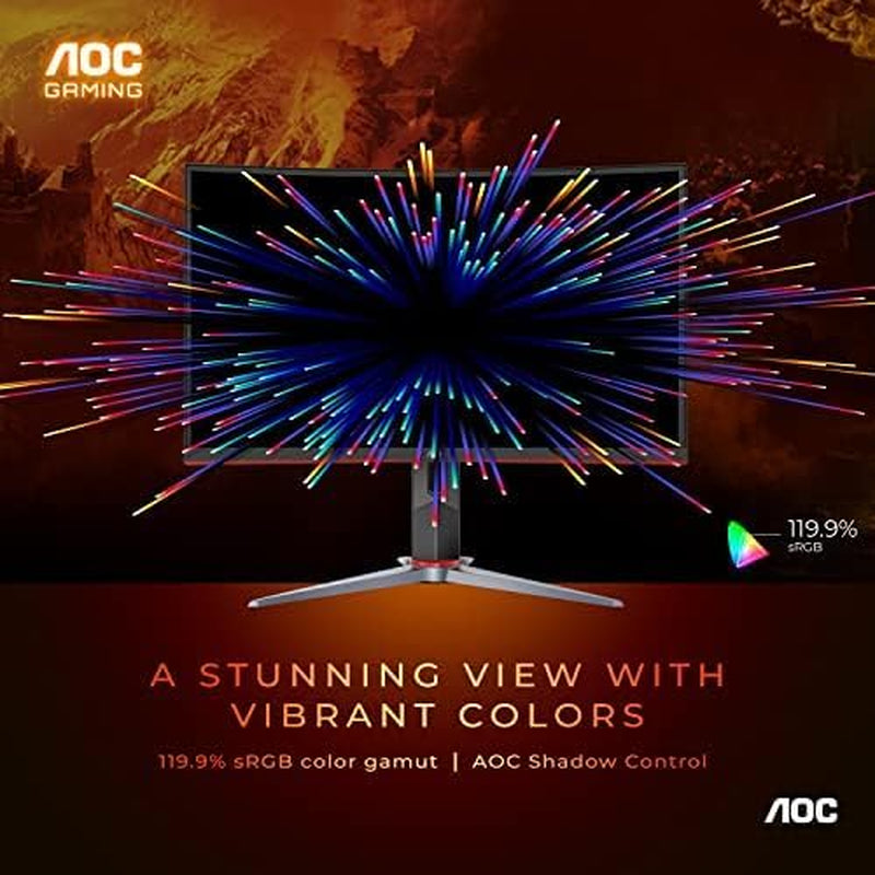 AOC C27G2Z 27” Curvo 240Hz – Monitor Gamer FHD Ultra-Rápido