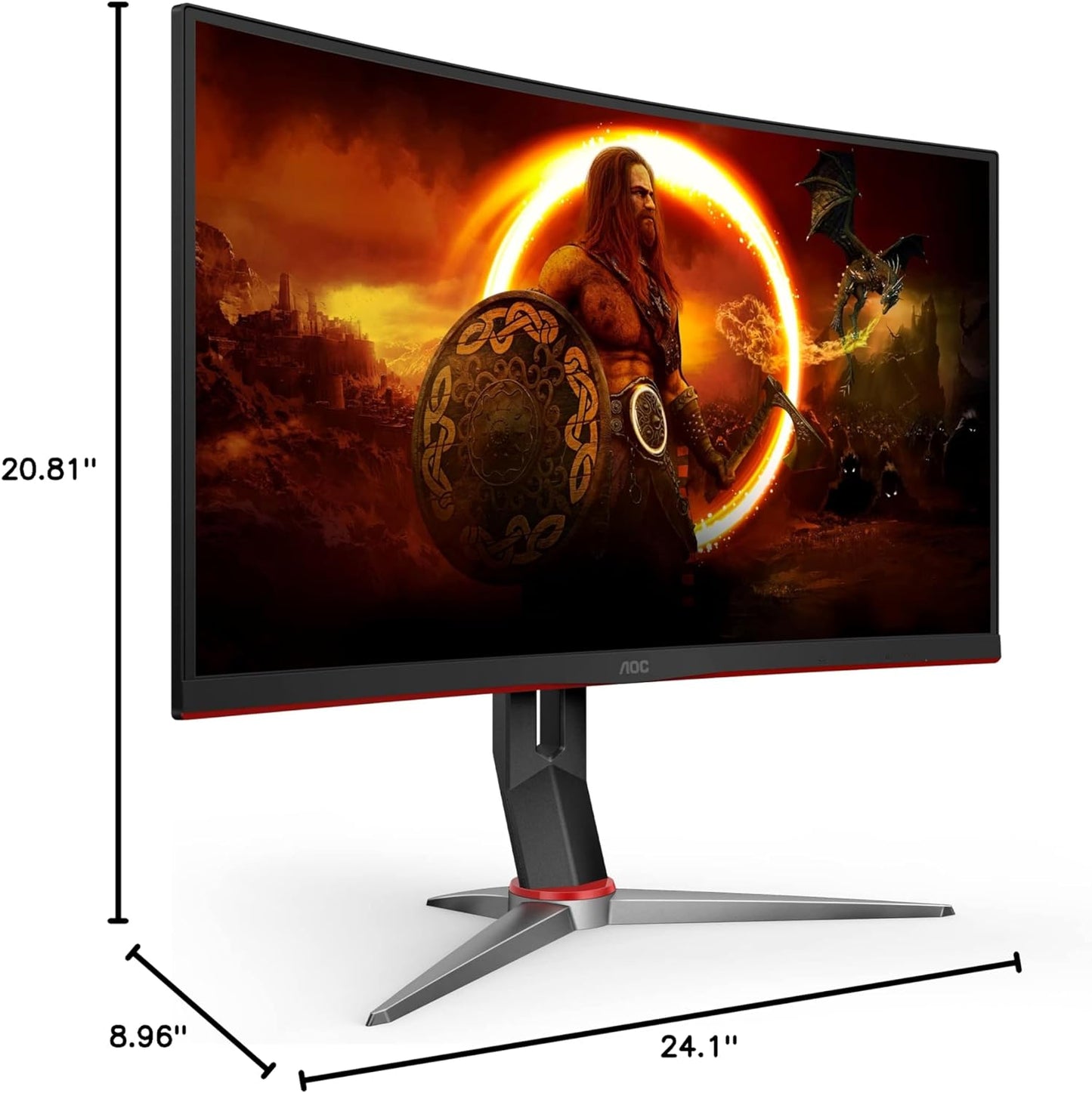AOC C27G2Z 27” Curvo 240Hz – Monitor Gamer FHD Ultra-Rápido